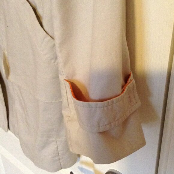 Joe Fresh Women's Rain Coat Size XL Cotton Lightweight Lined Pockets Summer Fall - Picture 2 of 11